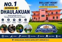 Brilliant Mount Sr. Sec. School Dhaulakuan campus promoting quality education and sports activities in Paonta Sahib
