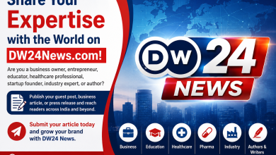 Write for Us banner by DW24News.com inviting businesses, educational institutions, healthcare professionals, startups, pharma companies, industries, and authors to submit guest posts.