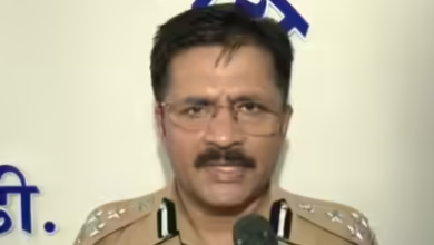 Additional Commissioner of Police Ashok Dudhe briefing the media on the Maharashtra TET 2026 paper leak investigation.