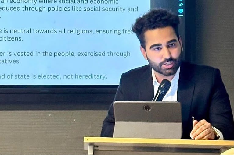 Advocate and author Nikhil Chugh promoting legal literacy and awareness of citizens’ rights in India.