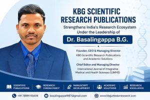 Dr. Basalingappa B.G. leading KBG Scientific Research Publications in India