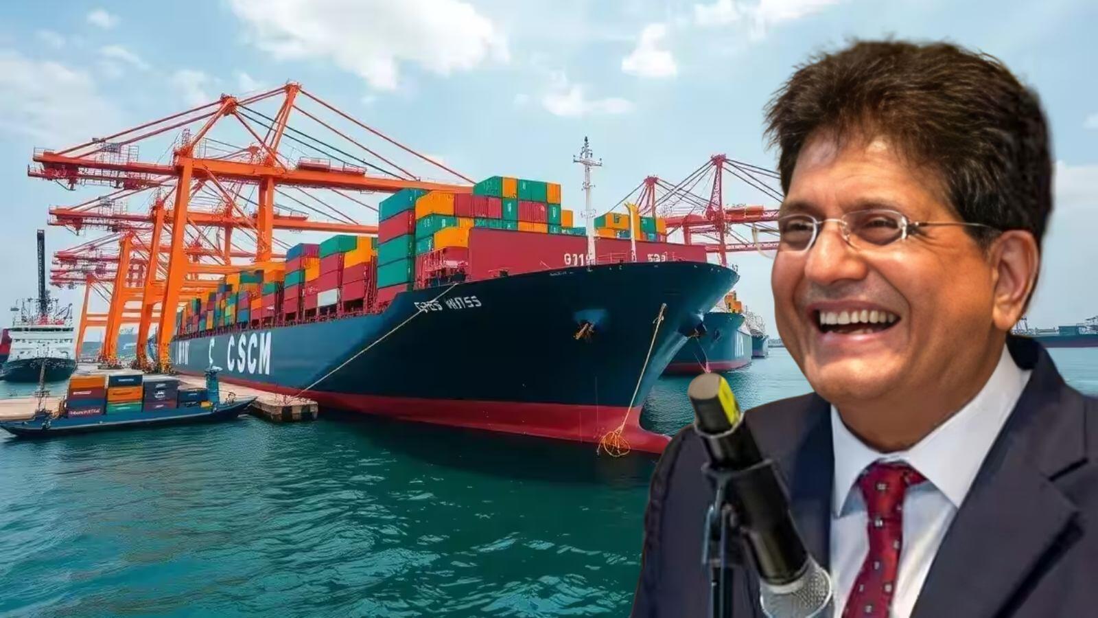 Piyush Goyal Announces Plan to Quadruple India's Port Capacity by 2047