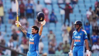 Gill and Kishan hundreds carry India past 400 and to victory