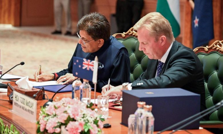 India, New Zealand ink Free Trade Agreement