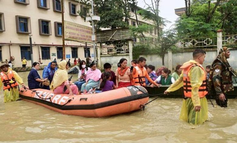 IMD issues red alert in Assam, Meghalaya as heavy rains batter northeast