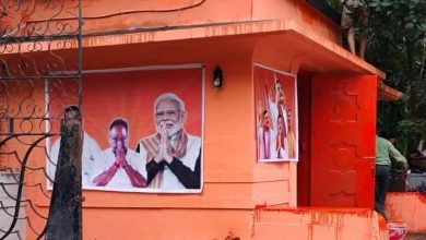 Saffron paint of Academy of Fine Arts security room sparks protest; theatre artists write to BJP Bengal chief